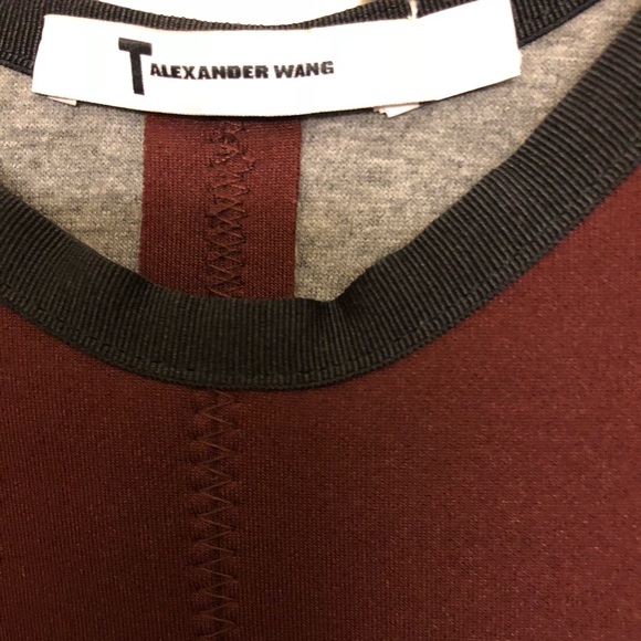 T Alexander Wang Burgundy dress size XS - Picture 6 of 7